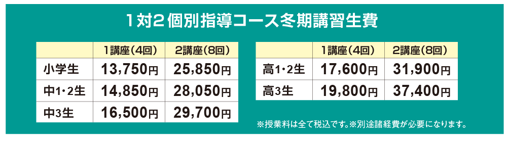 冬期講習会費