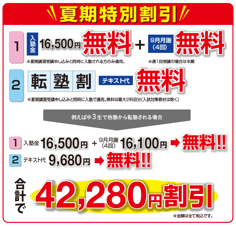 入塾キャンペーン