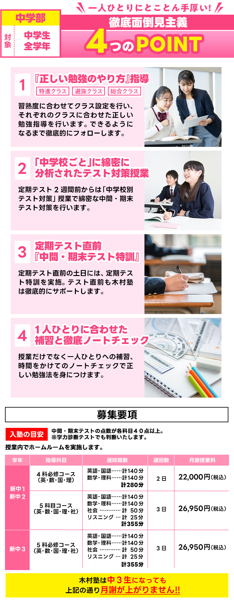 中学部募集要項