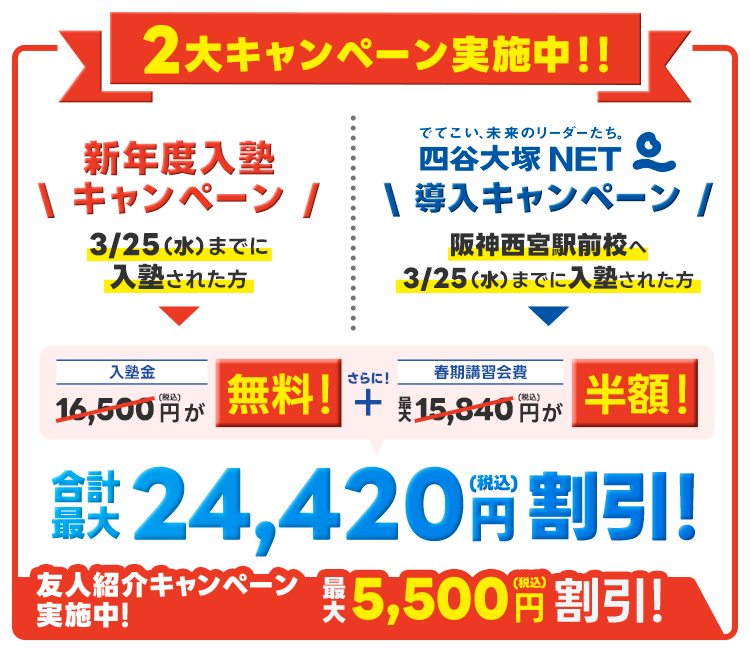 入塾キャンペーン